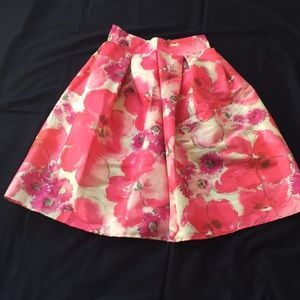 New Cents of Style Floral Cupcake Skirt Tea Length